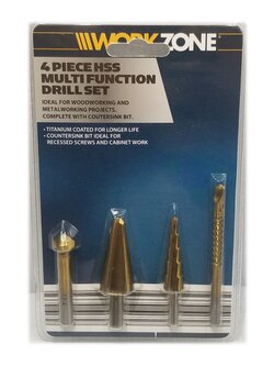 ชุดดอกอเนกประสงค์ 4 ชิ้น WORKZONE I-OK-MFD-4S