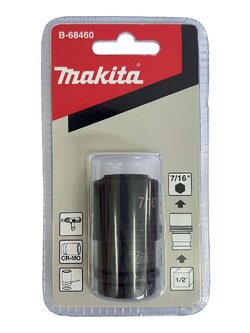 อแดปเตอร์แปลงลูกบล๊อก1/2 จับดอกแกน7/16 MAKITA #B-68460