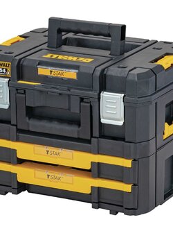 กล่องใส่เครื่องมือ+ถาด+โฟม DWST83395-1 DEWALT T-STAK