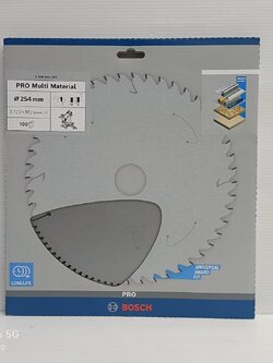 ใบเลื่อยวงเดือนตัดอลูมิเนียม 10"x100T BOSCH 2608642202