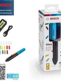 ปากกายิงกาวร้อนไร้สาย Gluey BOSCH สีฟ้า Lagoon