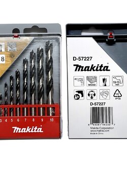 ชุดดอกเจาะไม้ 8ตัว/ชุด D-57227 3,4,5,6,7,8,9,10 mm MAKITA