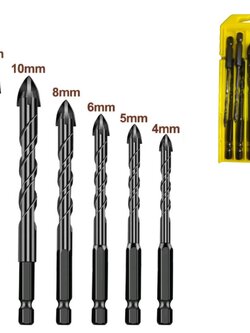 ดอกเจาะอเนกประสงค์คาร์ไบด์ 4แฉก 6 ชิ้น YC355-HT0157