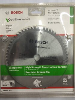 ใบเลื่อยวงเดือนตัดไม้ Expert 7"x60T BOSCH 2608642308