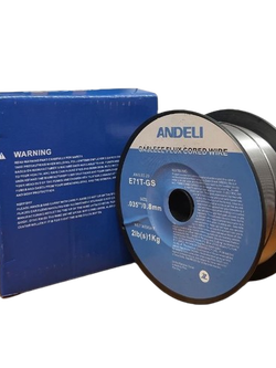 ลวดเชื่อมฟลักซ์คอร์ FLUX CORE 0.8 mm. 1KG ANDELI