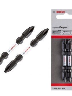 BOSCH ดอกไขควง 65 มม. PH2 สีดำ Impact (2ดอก/แผง) รุ่น 2608522408