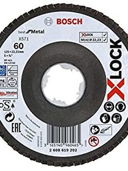 กระดาษทรายซ้อนหลังแข็ง #60 BOSCH X-LOCK