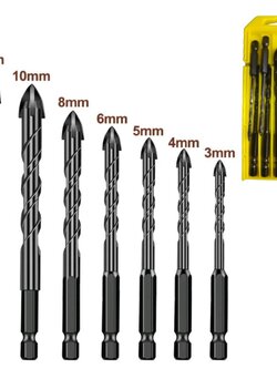 ดอกเจาะอเนกประสงค์คาร์ไบด์ 4แฉก 7 ชิ้น YC355-HT0158