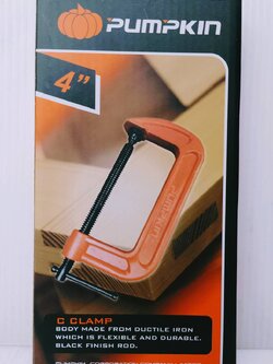 ปากกาจับชิ้นงาน ปากกาตัว C 4" #34203 PUMPKIN