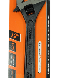 กุญแจเลื่อน 12" ชุบดำ PUMPKIN