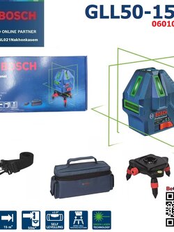 เลเซอร์ระดับ5เส้น แสงเขียว GLL50-15XG BOSCH