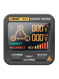 Aneng เครื่องตรวจเช็คเต้ารับไฟฟ้า AC11