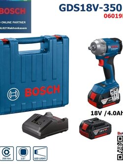บล็อกไร้สาย1/2 GDS18V-350 BOSCH KIT