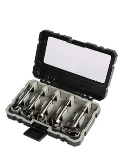 KENDO 11606135 โฮลซอเจาะบานพับถ้วย 5 ตัวชุด 15-20-25-30-35×90mm