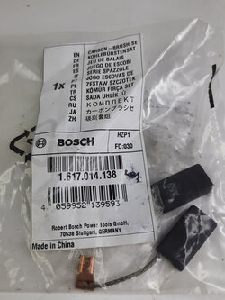 แปรงถ่าน#811 GSH500, GBH5-40D BOSCH 1617014138