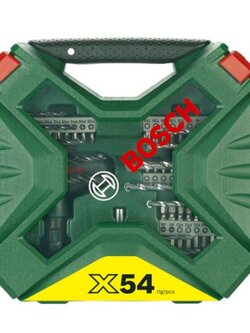 ชุดดอกไขควง+ดอกสว่าน 54ชิ้น X-LINE 54 BOSCH #2607010610