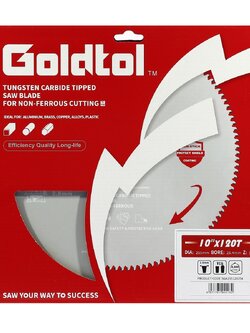 Goldtol ใบเลื่อยตัดอลูมิเนียม ฟันTCT 10"x120T