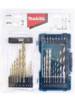 ชุดไขควง27ชิ้น พร้อมเคสใส MAKITA E-07098