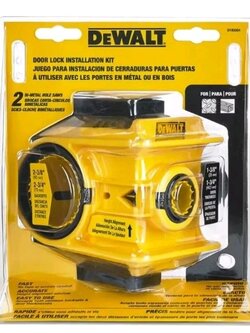 DEWALT ชุดเจอะไม้ โฮลซอ พร้อมดอกเจาะ Door Lock Installation Kit รุ่น D180004