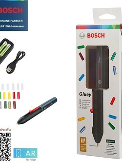 ปากกายิงกาวร้อนไร้สาย Gluey BOSCH สีกรม Smoky