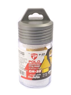 POLO DR-38 ดอกสว่านเพชรเจาะรู ลบมุม 9-38 มม. เกลียว M10 P523-4130