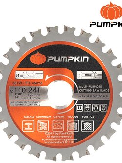 PUMPKIN ใบเลื่อยวงเดือนตัดเหล็ก 4″x24T 38190