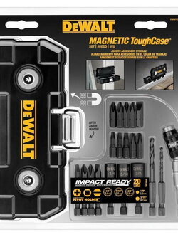 ชุดดอกไขควง20ชิ้น+กล่อง Magnetic ToughCase DWMTCIR20 DEWALT