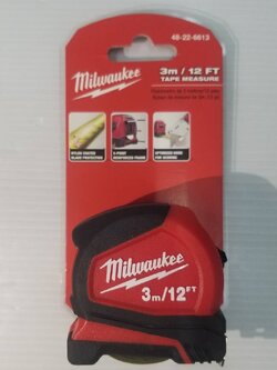 ตลับเมตร COMPACT 48-22-6613 3M /12ft Milwaukee