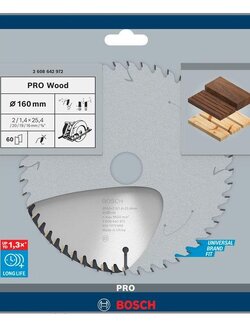 ใบเลื่อยวงเดือนตัดไม้ Expert 6"x60T BOSCH 2608642972