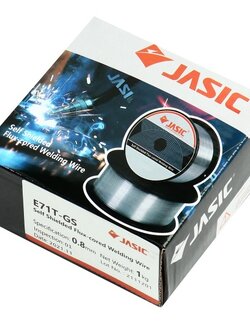 ลวดเชื่อมฟลักซ์คอร์ 0.8mm. 1Kg. E71T-GS JASIC