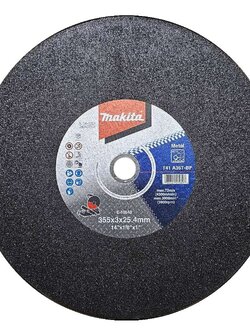 ใบตัดเหล็ก MAKITA 14″ 355x3x25.4mm A36T-BF E-10540