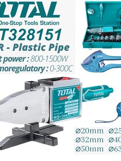 เครื่องเชื่อมท่อ PP-R TT328151 TOTAL 20-63มม.