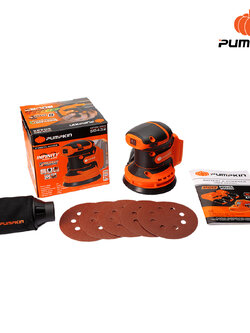 PUMPKIN เครื่องขัดกระดาษทรายกลม5นิ้ว 20V INF-512RSCB 50432 เครื่องเปล่า
