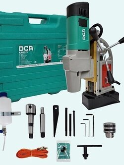 สว่านแท่นแม่เหล็ก รุ่น AJC02-23 (ปรับรอบได้) DCA