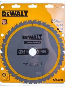 ใบเลื่อยวงเดือน10"X40T DEWALT DT90249