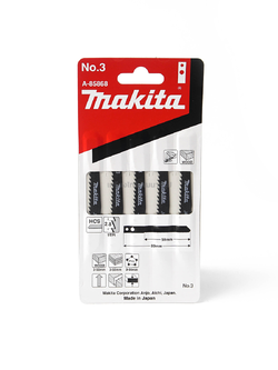 MAKITA ใบเลื่อยจิกซอ NO.3 (5ใบ/1PAC) รุ่น A-85868