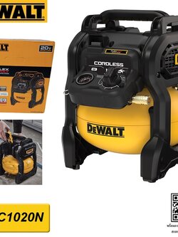 DEWALT รุ่น DCC1020N-KR ปั๊มลมไร้สายไร้แปรงถ่าน 10 ลิตร 20V Max Flexvolt Advantage เฉพาะตัวเครื่อง