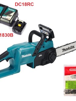 เลื่อยโซ่ไร้สาย 18 โวลต์ MAKITA รุ่น DUC307RTX1 ความยาวบาร์ 12 นิ้ว