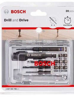 ชุดดอกเจาะและขัน 20ชิ้น Drill and Drive BOSCH