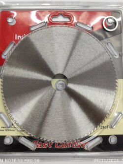 ใบเลื่อยวงเดือนตัดอลูมิเนียม 7"x100T