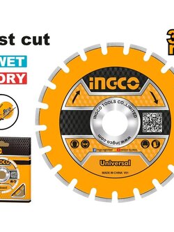 INGCO ใบเพชรตัดคอนกรีต14"x3mm. DMD033551 ใช้กับ PC3558