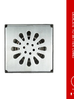 DONMARK ตะแกรงกันกลิ่นสแตนเลส เหลี่ยม รุ่น DM-4115B