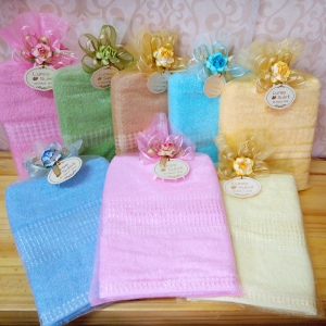 ผ้าเช็ดผมสีพื้น