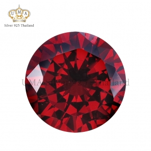 เพชรCZ 6A ทรงกลม การ์เน็ต สีแดง (Garnet Medium ROUND CZ)