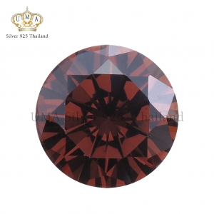 เพชรCZ 6A ทรงกลม โรโดไลท์ สีแดง (Rhodolite ROUND CZ)