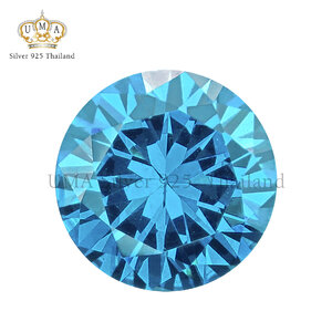 เพชรSpinel 7A สปิเนล ทรงกลม สี อะความารีน อ่อน No.104 (Aquamarine Light Spinel No.104 ROUND)