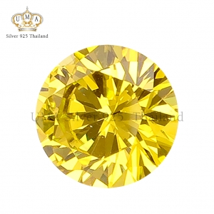 เพชรCZ 8A ทรงกลม คานารี่ไดมอนด์ สีเหลืองอ่อน (Canary Diamond ROUND CZ)