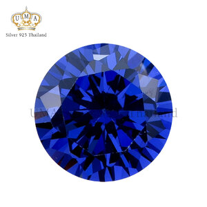 เพชรSpinel 7A สปิเนล ทรงกลม สี แซฟไฟร์ สีน้ำเงินกลาง No.113 (Sapphire Medium Spinel No.113 ROUND)
