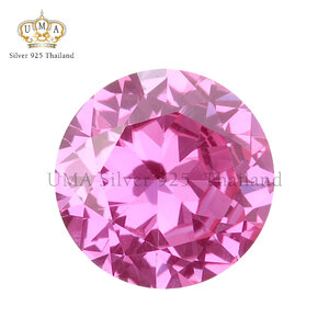 เพชรCorundum 7A คอรันดัม ทรงกลม สีชมพูอ่อน เบอร์ 2 (Pink Light Corundum No.2 ROUND)