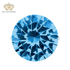 เพชรSpinel 7A สปิเนล ทรงกลม สี อะความารีน อ่อน No.106 (Aquamarine Light Spinel No.106 ROUND)